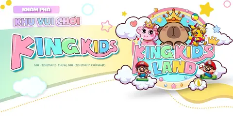 King Kids Tan Phu: 4m Inflatable Slide & Indoor Play