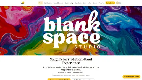 Blank Space Kids & Families Motion-Paint Experience