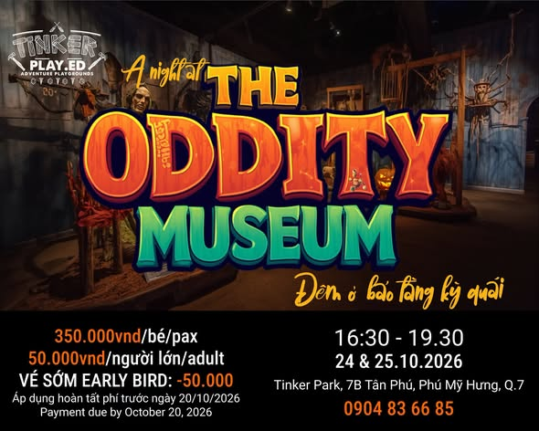 A Night at The Oddity Museum – Halloween 2026 at Tinker Park